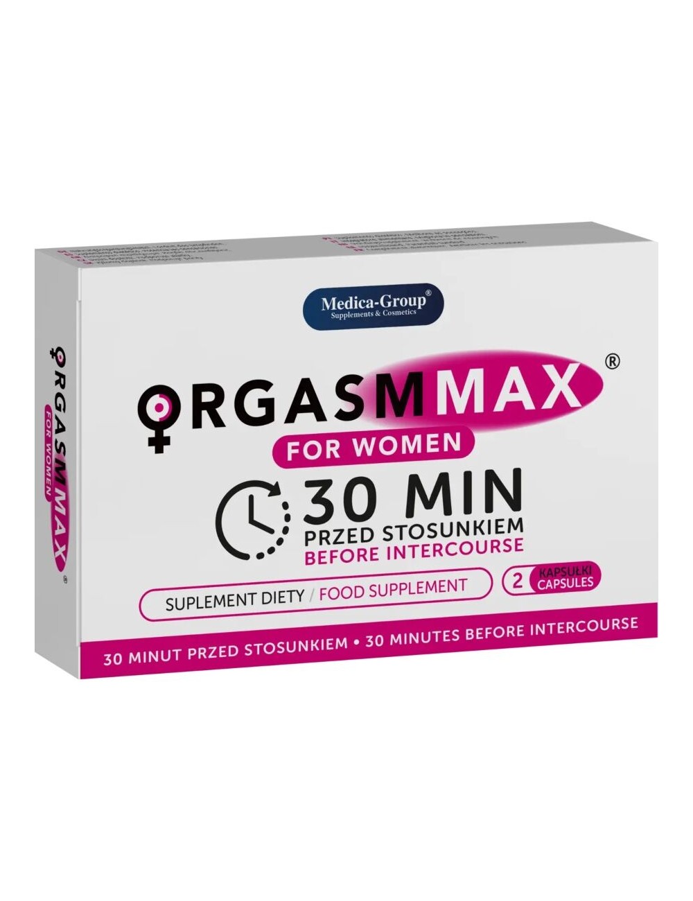 MEDICA GROUP - ORGASM MAX FOR WOMEN 2 CAPSULES MEDICA GROUP - ORGASM MAX FOR WOMEN 2 CAPSULES