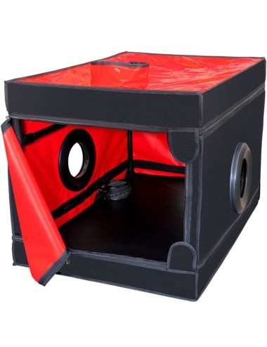 SECRET DOME - KINK CLUB LA NICHE CABIN BLACK & RED