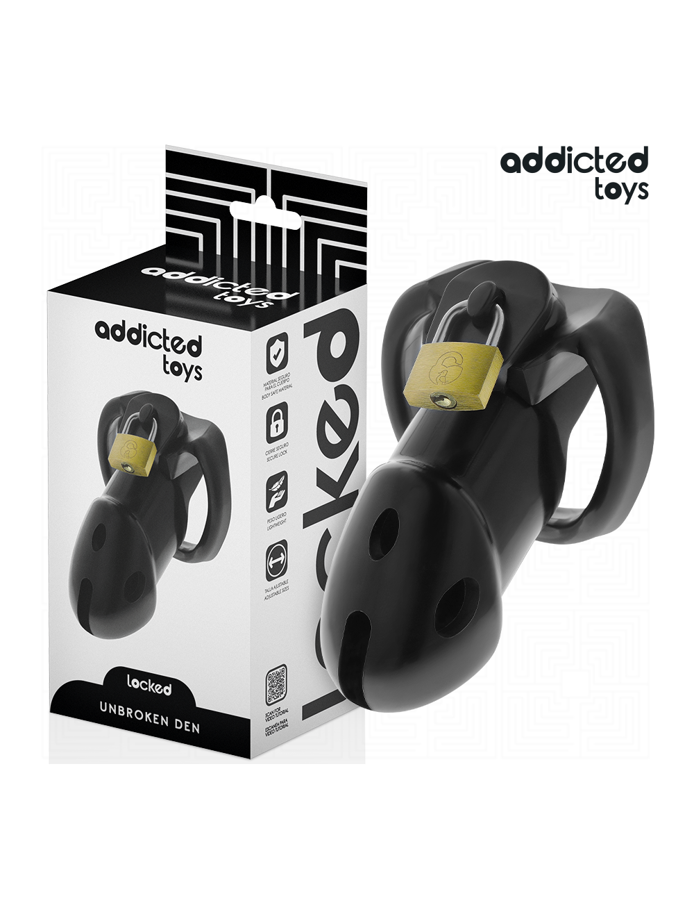 ADDICTED TOYS LOCKED - UNBROKEN DEN PENIS CAGE 9.8 CM