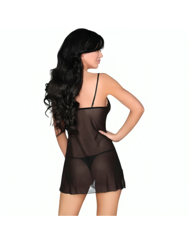 LIVCO CORSETTI FASHION - LUISE 1710 BABYDOLL + THONG BLACK L