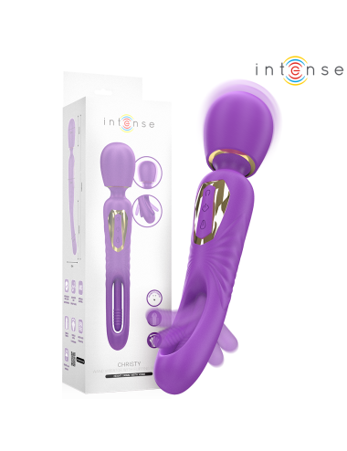 INTENSE - CHRISTY VIBRATING WAND WITH FLIPPING TONGUE
