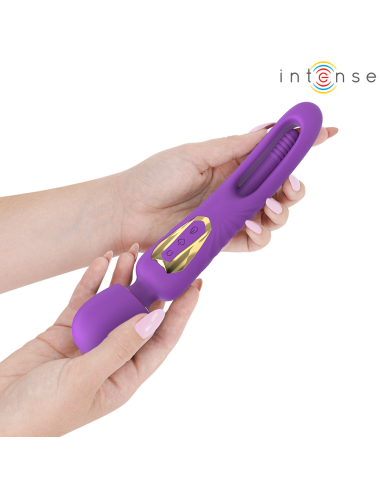 INTENSE - CHRISTY VIBRATING WAND WITH FLIPPING TONGUE