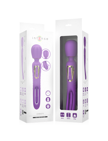 INTENSE - CHRISTY VIBRATING WAND WITH FLIPPING TONGUE