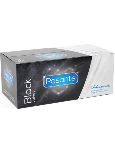 PASANTE - BLACK VELVET CONDOMS BOX 144 UNITS
