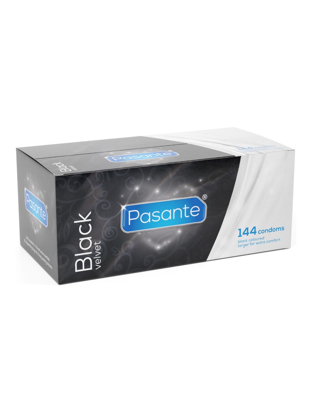 PASANTE - BLACK VELVET CONDOMS BOX 144 UNITS PASANTE - BLACK VELVET CONDOMS BOX 144 UNITS