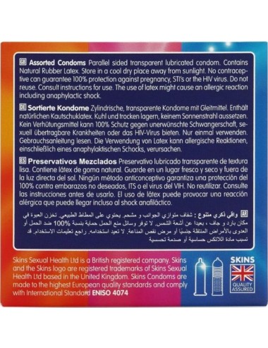 SKINS - ASSORTED PREMIUM CONDOMS PACK 4