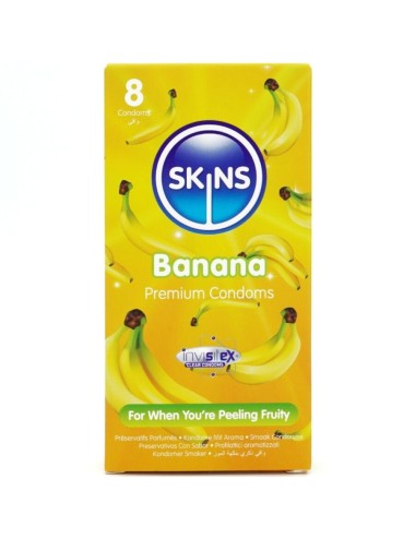SKINS - BANANA PREMIUM CONDOMS PACK 8
