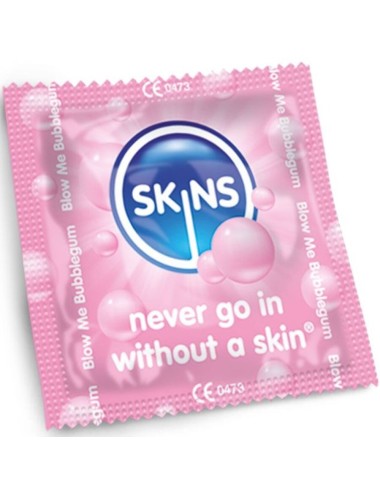 SKINS - BUBBLEGUM PREMIUM CONDOMS PACK 4