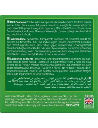 SKINS - MINT PREMIUM CONDOMS PACK 4