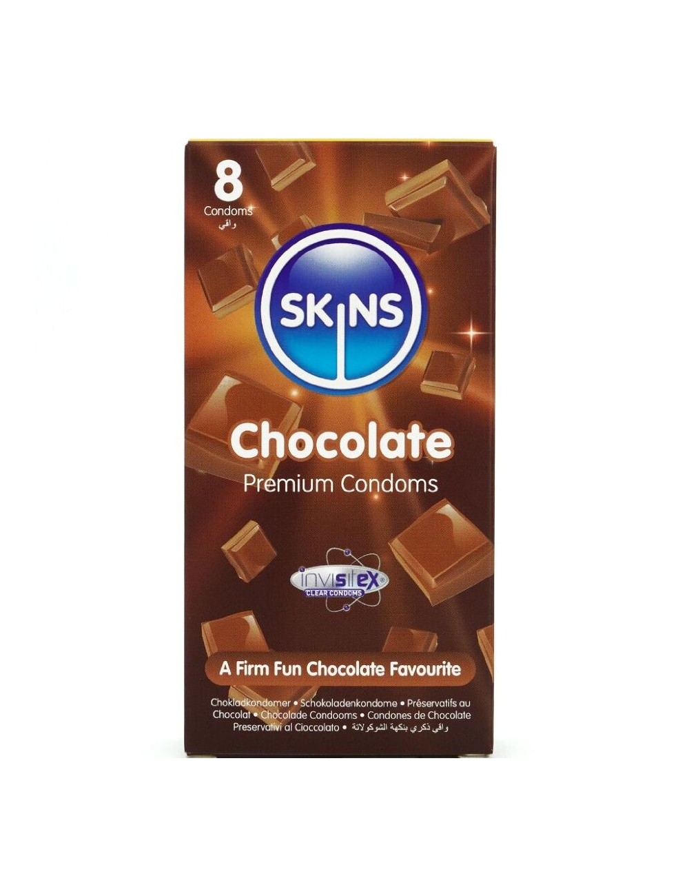 SKINS - CHOCOLATE PREMIUM CONDOMS PACK 8 SKINS - CHOCOLATE PREMIUM CONDOMS PACK 8