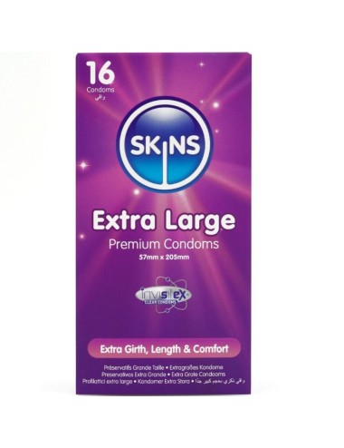 SKINS - EXTRA LARGE PREMIUM CONDOMS PACK 16