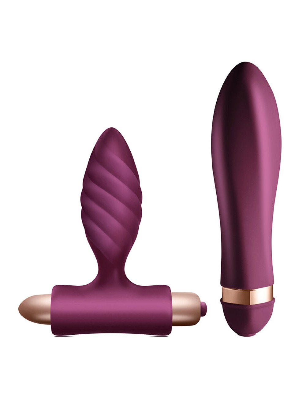 CLIMAXIMUM - DESIRE KIT TWISTED VIBRATOR + ANAL PLUG CLIMAXIMUM - DESIRE KIT TWISTED VIBRATOR + ANAL PLUG