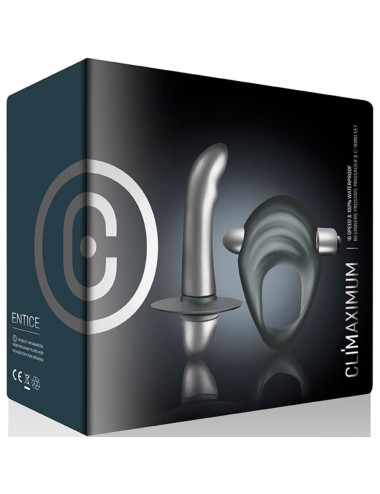 CLIMAXIMUM - ENTICE KIT COCK RING + PROSTATE VIBRATOR BEGINNERS