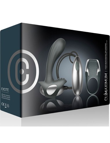 CLIMAXIMUM - EXCITE KIT COCK RING + WIRE PROSTATE MASSAGER