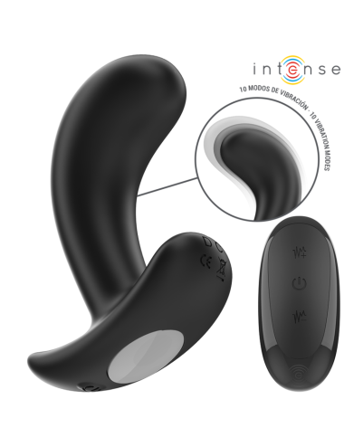INTENSE - CHANDLER ANAL PLUG 10 VIBRATIONS BLACK REMOTE CONTROL