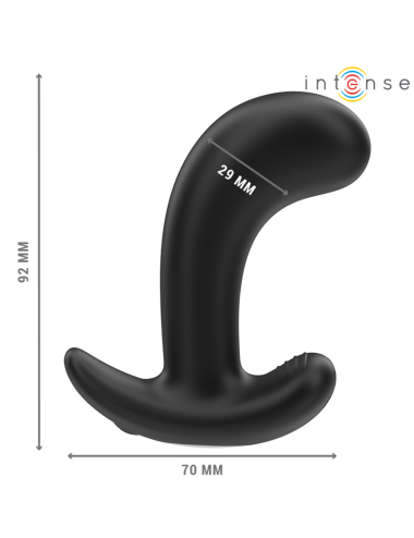 INTENSE - CHANDLER ANAL PLUG 10 VIBRATIONS BLACK REMOTE CONTROL
