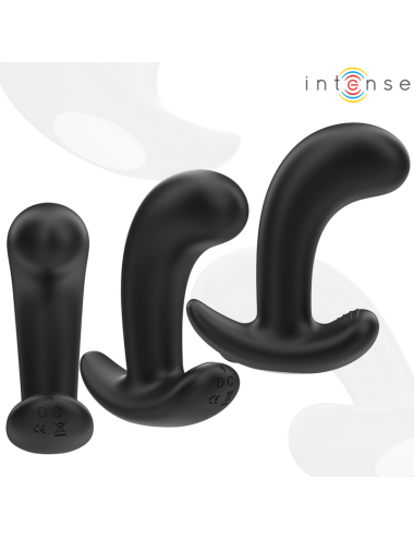 INTENSE - CHANDLER ANAL PLUG 10 VIBRATIONS BLACK REMOTE CONTROL