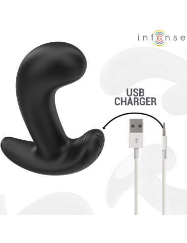 INTENSE - CHANDLER ANAL PLUG 10 VIBRATIONS BLACK REMOTE CONTROL