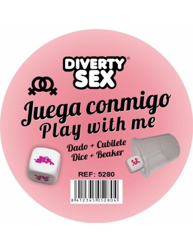 DIABLO PICANTE - WHITE HARD DICE WITH WOMAN POSITIONS AND CUBE