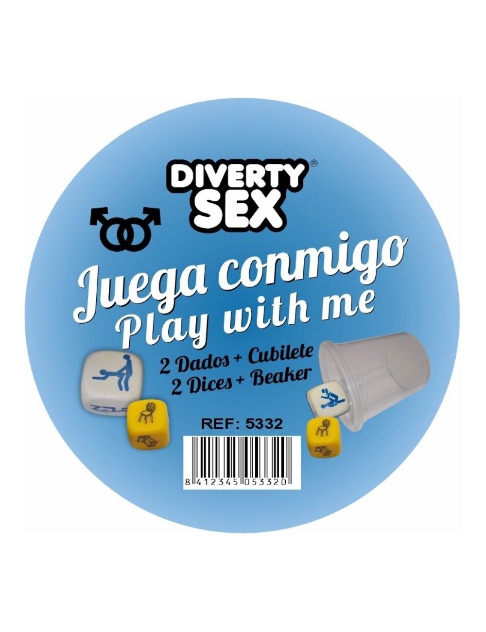 DIABLO PICANTE - DICE GAME PLACE + POSITIONS FOR MEN WITH CUP