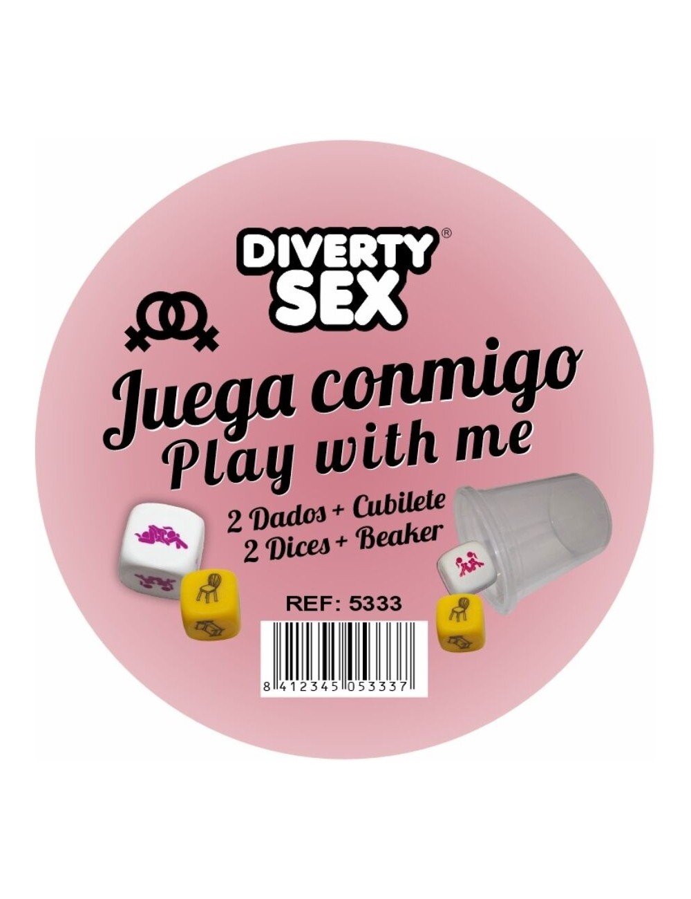 DIABLO PICANTE - DICE GAME PLACE + POSITIONS FOR WOMEN WITH CUP