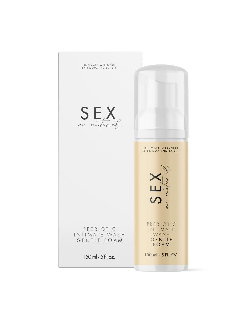 BIJOUX INDISCRETS - SEX AU NATUREL PREBIOTIC INTIMATE GEL WITH FOAM 150 ML