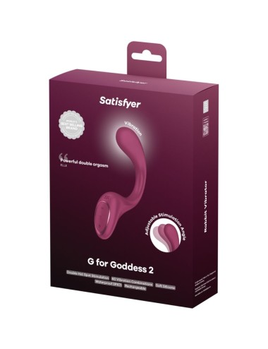 SATISFYER - G FOR GODDESS 2 RABBIT VIBRATOR BOTTLE BORDEAUX