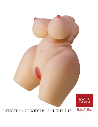 CRAZY BULL - GRACE REALISTIC FEMALE TORSO VAGINA AND ANAL 7.5 KG