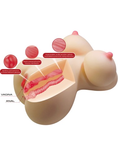 CRAZY BULL - FIONA REALISTIC FEMALE TORSO VAGINA AND ANAL 7.1 KG