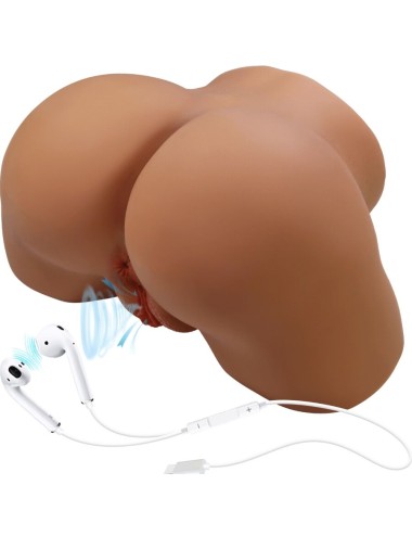 CRAZY BULL - GERIANN REALISTIC FEMALE BUTT VIBRATOR AND SUCKER WITH SOUND 5.5 KG