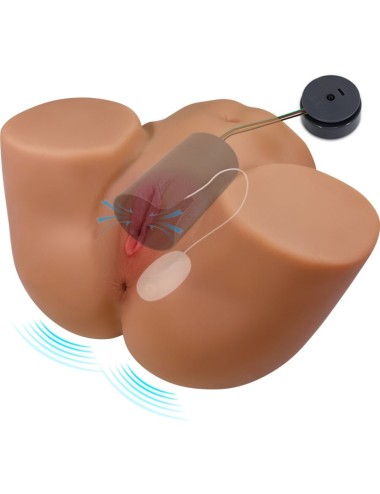 CRAZY BULL - GERIANN REALISTIC FEMALE BUTT VIBRATOR AND SUCKER WITH SOUND 5.5 KG