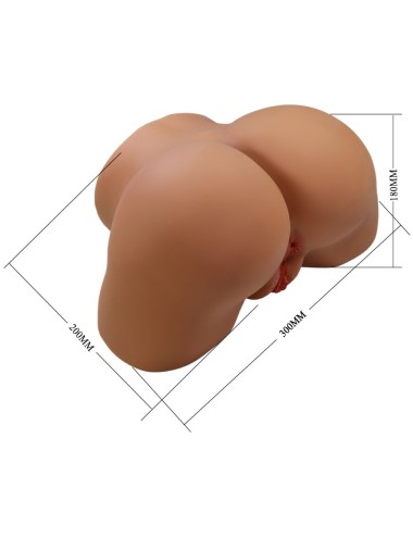 CRAZY BULL - GERIANN REALISTIC FEMALE BUTT VIBRATOR AND SUCKER WITH SOUND 5.5 KG