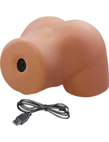 CRAZY BULL - ILANA REALISTIC FEMALE BUTT VIBRATOR AND SUCKER WITH SOUND 6.8 KG