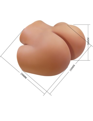 CRAZY BULL - ILANA REALISTIC FEMALE BUTT VIBRATOR AND SUCKER WITH SOUND 6.8 KG