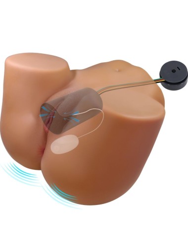 CRAZY BULL - WENDY REALISTIC FEMALE BUTT VIBRATOR AND SUCKER WITH SOUND 11 KG