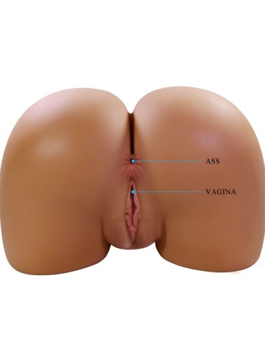 CRAZY BULL - WENDY REALISTIC FEMALE BUTT VIBRATOR AND SUCKER WITH SOUND 11 KG