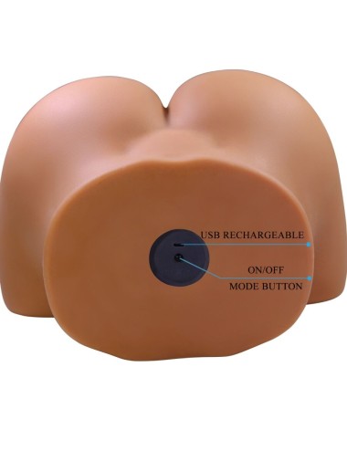 CRAZY BULL - WENDY REALISTIC FEMALE BUTT VIBRATOR AND SUCKER WITH SOUND 11 KG