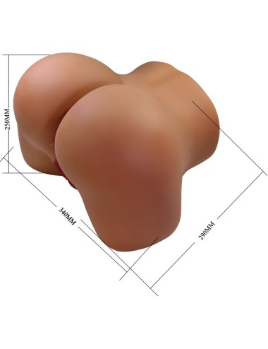 CRAZY BULL - WENDY REALISTIC FEMALE BUTT VIBRATOR AND SUCKER WITH SOUND 11 KG