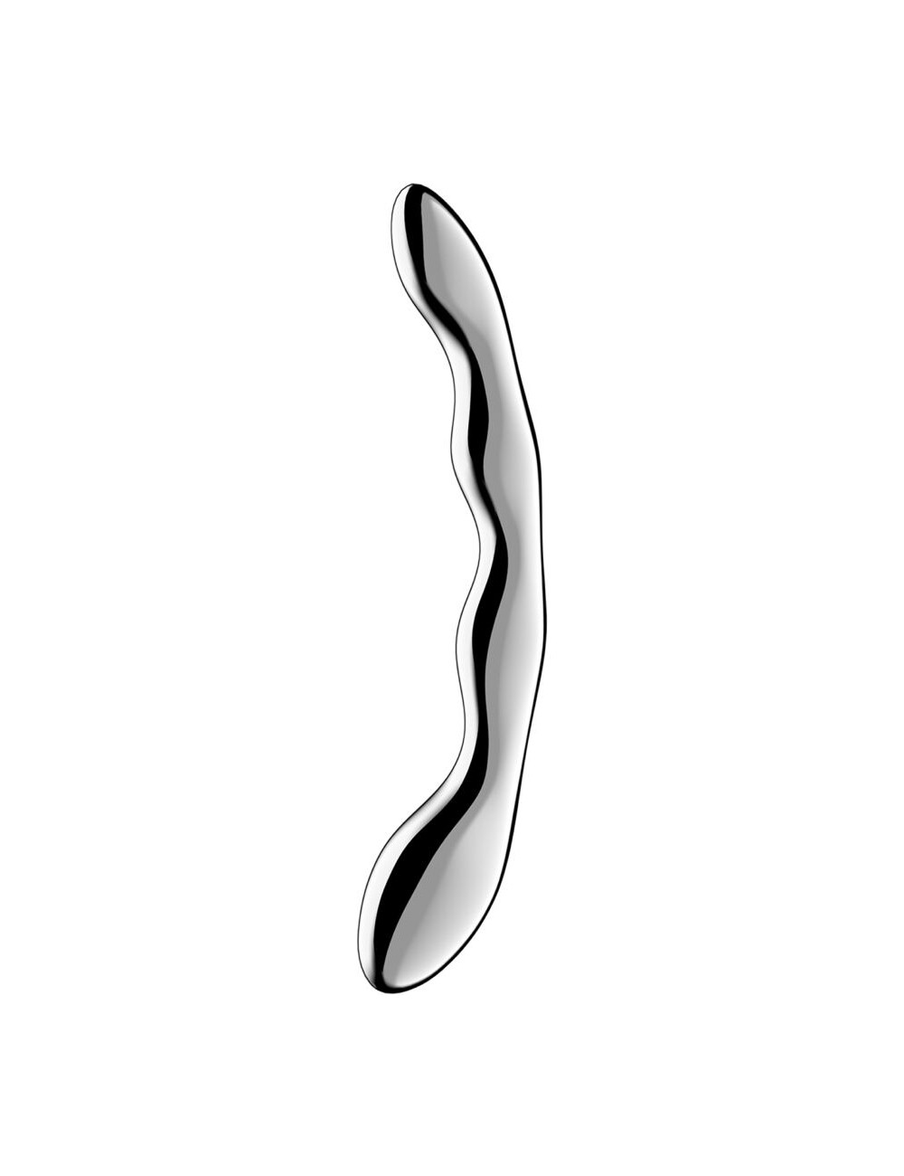 SATISFYER - COSMIC CREST 2 STAINLESS STEEL DOUBLE-ENDED DILDO