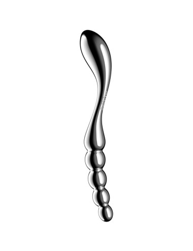 SATISFYER - STAR FORCE 1 STAINLESS STEEL DOUBLE-ENDED DILDO