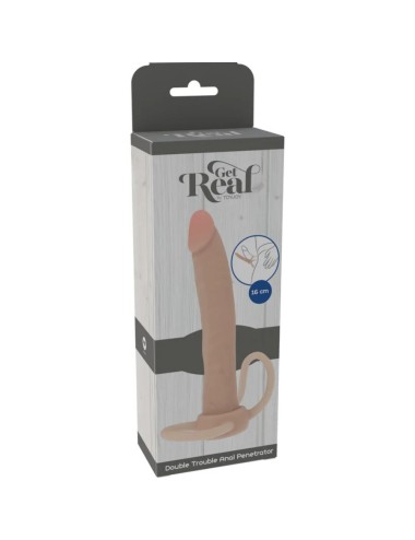 GET REAL - DOUBLE TROUBLE SILICONE ANAL PENETRATOR 16 CM