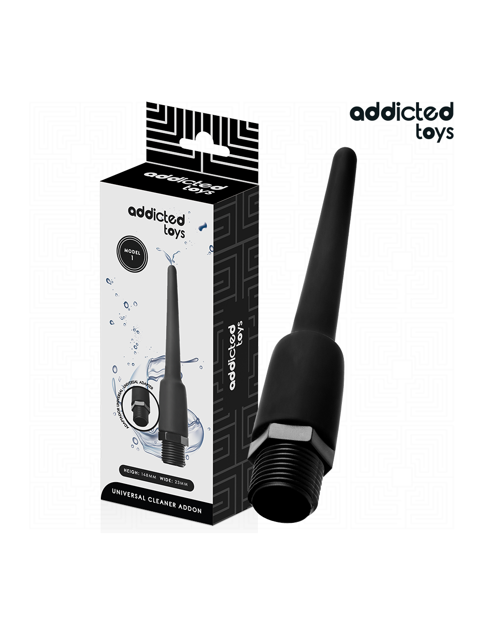ADDICTED TOYS - ANAL CLEANER WITH UNIVERSAL ADAPTER MODEL 1