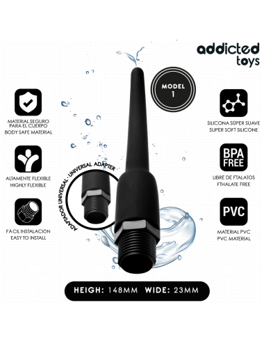 ADDICTED TOYS - ANAL CLEANER WITH UNIVERSAL ADAPTER MODEL 1