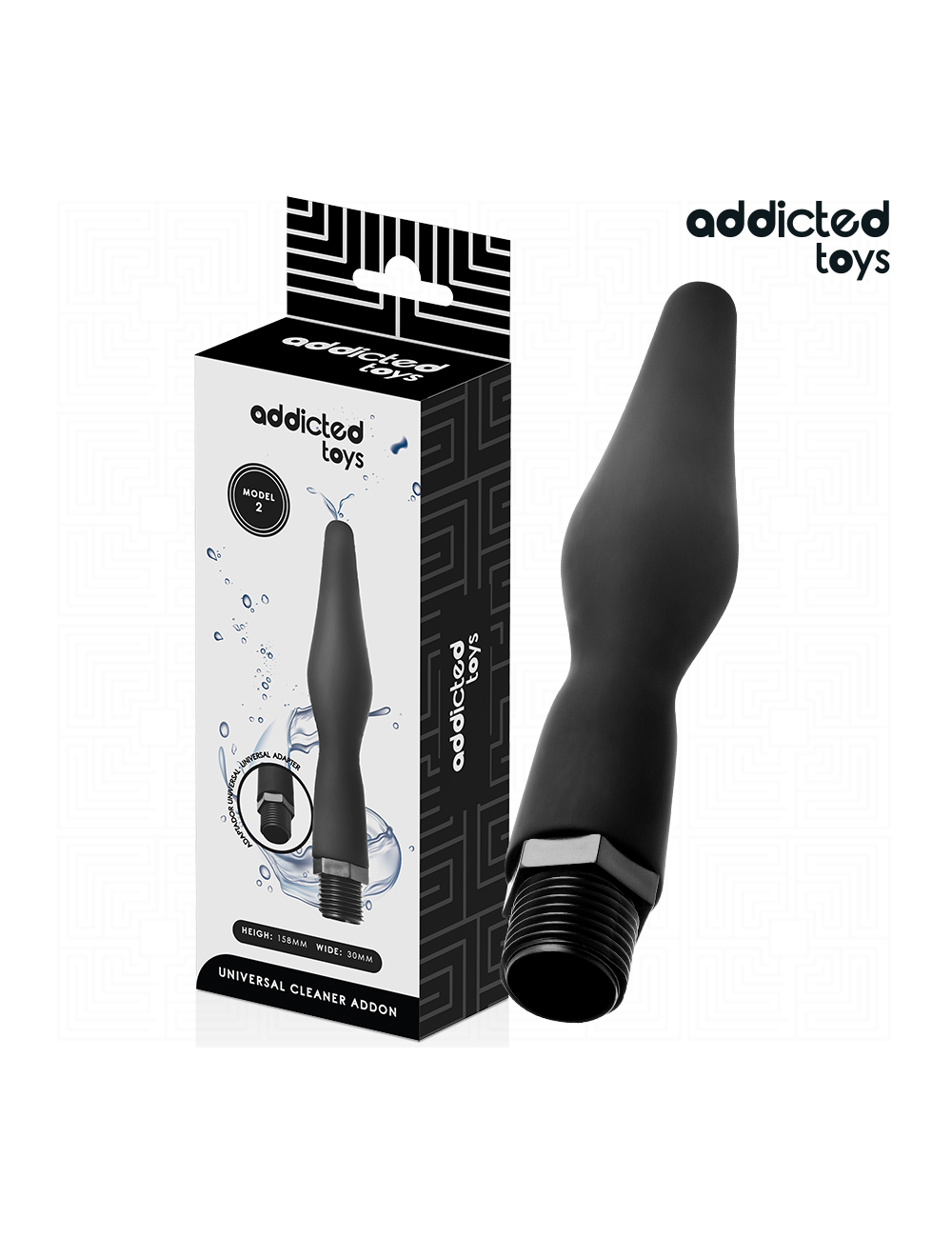 ADDICTED TOYS - ANAL CLEANER WITH UNIVERSAL ADAPTER MODEL 2