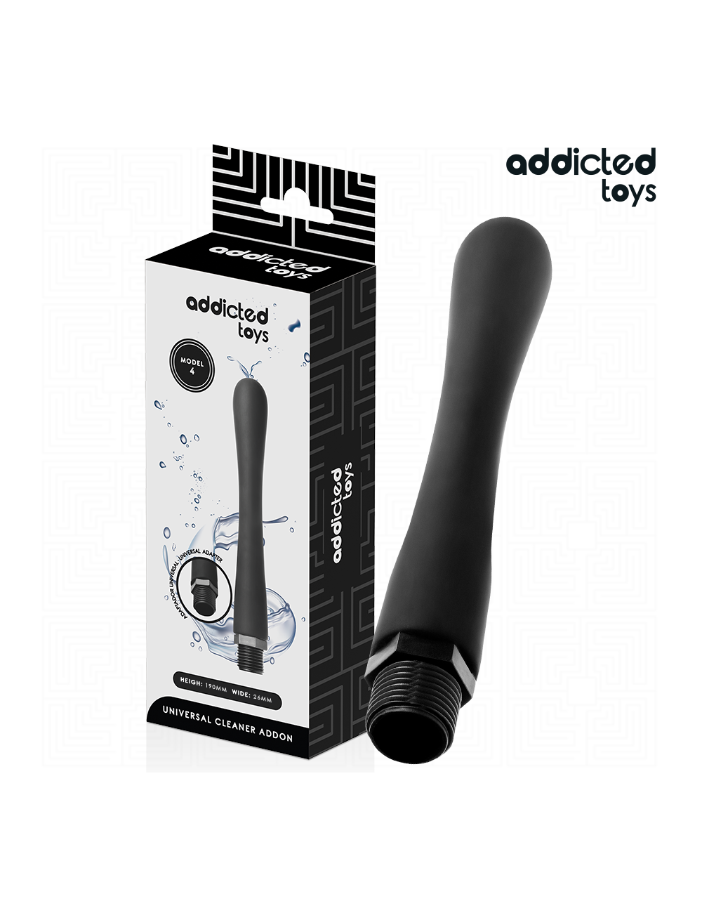 ADDICTED TOYS - ANAL CLEANER WITH UNIVERSAL ADAPTER MODEL 4