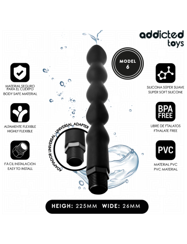 ADDICTED TOYS - ANAL CLEANER WITH UNIVERSAL ADAPTER MODEL 6