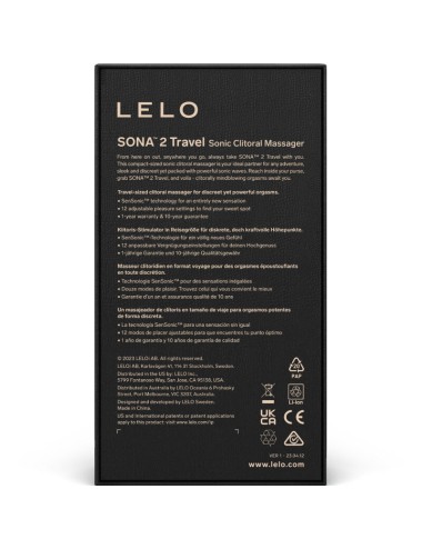 LELO - SONA 2 TRAVEL PURPLE SONIC CLITORIS MASSAGER