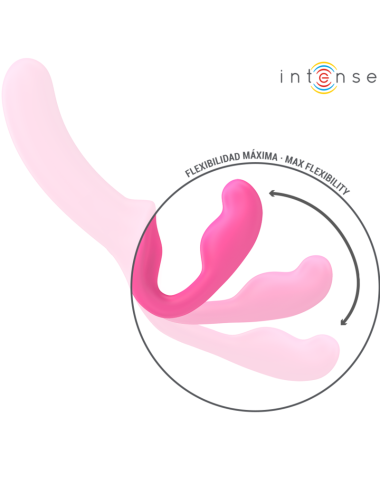 INTENSE - AMY DOUBLE VIBRATOR 20 CM PINK REMOTE CONTROL