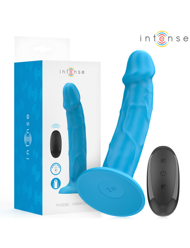 INTENSE - PHOEBE REALISTIC VIBRATOR 10 VIBRATIONS BLUE REMOTE CONTROL