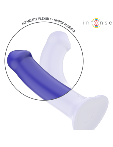 INTENSE - VICTORIA VIBRATOR WITH SUCTION CUP 10 VIBRATIONS DARK BLUE REMOTE CONTROL